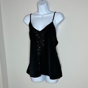 SHEIN Elegant Black Sequin Camisole